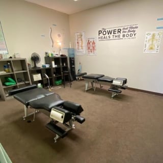One of the adjustment rooms at Adjusted Life Chiropractic
